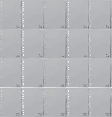 20x Przekładki plastikowe numeryczne Durable, A4, 1-31 kart, szary