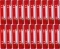 20x Wąsy skoroszytowe spinające dokumenty Durable, 25 sztuk, czerwony