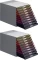 2x Pojemnik na dokumenty Durable Varicolor 10, z 10 kolorowymi szufladami, szary