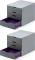 2x Pojemnik na dokumenty Durable Varicolor 4, z 4 kolorowymi szufladami, szary