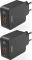 2x Ładowarka sieciowa Hama Qualcomm Quick Charge 3.0, 19.5W, czarny