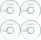 4x Płyta CD-R Omega, do nadruku, do jednokrotnego zapisu, 700 MB, folia, 100 sztuk