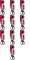 10x Nożyczki Maped Advanced Gel, 21cm, czerwono- czarny