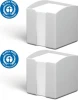 2x Pojemnik z białymi karteczkami Durable Eco, 100x105x100mm, 800 karteczek, szary