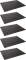 5x Podkład ochronny na biurko Durable, ozdobne krawędzie, 650x500mm, czarny