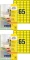 2x Etykiety usuwalne Avery Zweckform, 38.1x21.2mm, 20 arkuszy, żółty