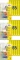 3x Etykiety usuwalne Avery Zweckform, 38.1x21.2mm, 20 arkuszy, żółty