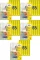 5x Etykiety usuwalne Avery Zweckform, 38.1x21.2mm, 20 arkuszy, żółty