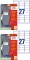 2x Identyfikator samoprzylepny Avery Zweckform, 63.5x29.6mm, sztuczny jedwab, 20 arkuszy, biały