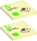 2x Karteczki samoprzylepne  Q-Connect, harmonijkowy, 76x76mm, 100 karteczek, jasnożółty