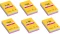 6x Karteczki samoprzylepne w linie Post-it Super Sticky, 102x152mm, 270 karteczek, mix kolorów neonowych