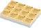 12x Karteczki do notatek Interdruk, nieklejone, 85x85x35mm, +/-350 kartek, mix kolorów