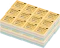 24x Karteczki do notatek Interdruk, nieklejone, 85x85x35mm, +/-350 kartek, mix kolorów