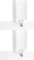 2x Segregator panoramiczny Biurfol, A4, szerokość grzbietu 65mm, 2 ringi, biały
