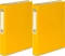 2x Segregator VauPe FCK, A4, szerokość grzbietu 40mm, do 150 kartek, 2 ringi, żółty