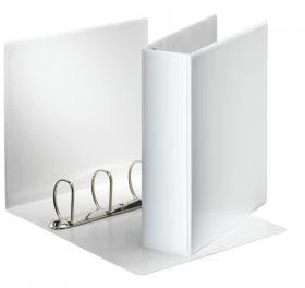 5x Segregator prezentacyjny Esselte Panorama, A4, szerokość grzbietu 85mm, do 580 kartek, 4 ringi, biały