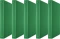 5x Segregator Donau, A4, szerokość grzbietu 35mm, 4 ringi, zielony