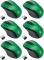6x Mysz bezprzewodowa Kensington, Pro Fit, średniowymiarowa, zielony