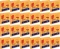 24x Karteczki samoprzylepne MemoBe, 75x75mm, 100 karteczek, neonowy pomarańczowy