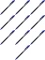 10x Długopis automatyczny MemoBe Four Lines, 0.7mm, niebieski