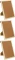 3x Tablica korkowa MemoBe, w ramie drewnianej, nabiurkowa, stojąca, 30x21cm, brązowy