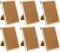 6x Tablica korkowa MemoBe, w ramie drewnianej, nabiurkowa, stojąca, 30x21cm, brązowy