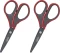 2x Nożyczki biurowe Grand GR-8525, teflonowe, 13cm, szaro-czerwony