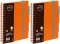 2x Kołonotatnik Grand NOTOBook, A5, w kratkę, 100 kartek, pomarańczowy