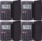 4x Kalkulator kieszonkowy Casio HL-820LV-S BK, 8 cyfr, czarny