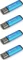 4x Pendrive aluminiowy Platinet X-Depo, 64GB, USB 2.0, niebieski
