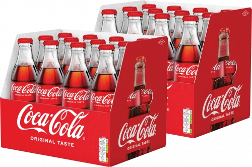 2x Napój gazowany Coca-Cola, butelka bezzwrotna, 0.33l, 12 sztuk