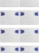 6x Mop płaski z zakładkami z mikrofazy Merida, 40cm, biały - końcówka