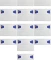 10x Mop płaski z zakładkami z mikrofazy Merida, 40cm, biały - końcówka