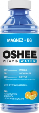 30x Napój niegazowany Oshee Vitamin Water Magnez + B6, butelka PET,  0.555l
