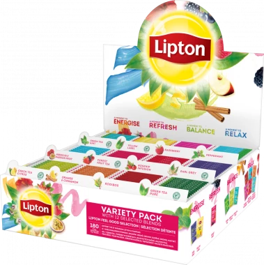 143x Zestaw herbat w kopertach Lipton Variety Pack, 12 smaków, 180 sztuk x 1.82g