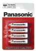 2x Bateria cynkowo-węglowa Panasonic, 1.5V, AA/R6, 4 sztuki
