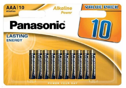 10x Bateria alkaliczna Panasonic Alkaline Power, AAA, 1.5V, LR03, 10 sztuk