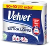 216x Ręcznik papierowy Velvet Extra Long, 2-warstwowy, 2x19.8m, w roli, 2 rolki, biały