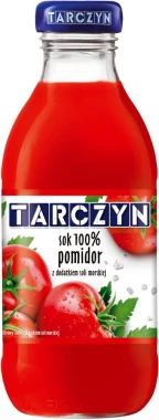 1470x Sok pomidorowy z dodatkiem soli morskiej Tarczyn, butelka szklana, 0.3l