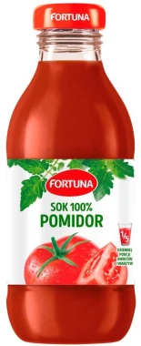 1470x Sok pomidorowy Fortuna, butelka szklana, 0.3l