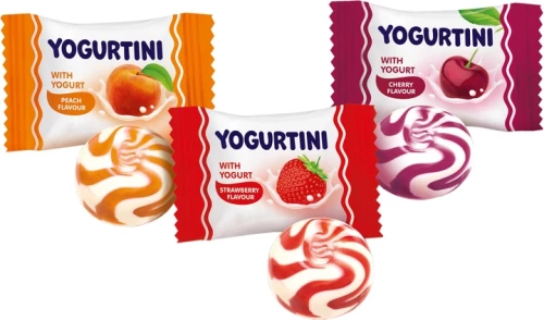 6x Cukierki karmelki Roshen Yogurtini, owocowo-śmietankowy, 1kg