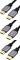 3x Kabel Unitek C139W HDMI - HDMI, 3m, czarny