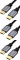 3x Kabel Unitek C138W HDMI - HDMI, 2m, czarny