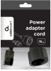 4x Adapter zasilający Gembird PC-SFC14M-01, IEC320 C14/ SCHUKO (F), na kablu 15cm, czarny