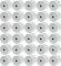 36x Rolka termiczna Drescher, 57mmx100m, 48g/m2, biały