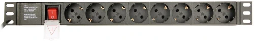 2x Listwa zasilająca rack (PDU) Gembird EG-PDU-014, 3m, 8 gniazd Schuko, wtyk Schuko, czarny