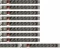 10x Listwa zasilająca rack (PDU) Gembird EG-PDU-014, 3m, 8 gniazd Schuko, wtyk Schuko, czarny