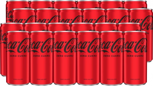 24x Napój gazowany Coca-Cola Zero, puszka, 0.2l