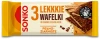 11x Lekkie wafelki Sonko, pełnoziarniste w ciemnej czekoladzie, 3 sztuki, 36g
