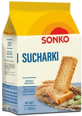 10x Sucharki Sonko, 30 sztuk, 225g
